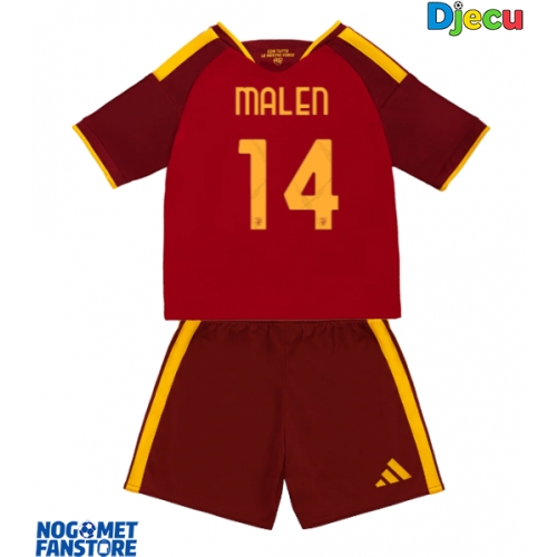 AS Roma Donyell Malen #14 Domaci Dres za djecu 2026-27 Kratak Rukav (+ Kratke hlače)